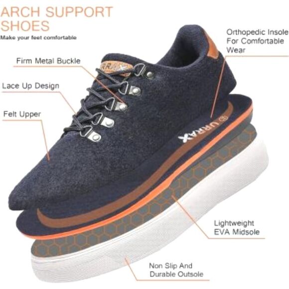 (PC195) URRAX Men's Orthopedic Shoes with Arch Support Sz 11 - Picture 3 of 12